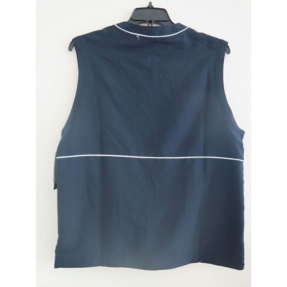Cutter & Buck Mens Sz S Navy Windtec Pull-Over Zippered Pocket Vest - Picture 3 of 5